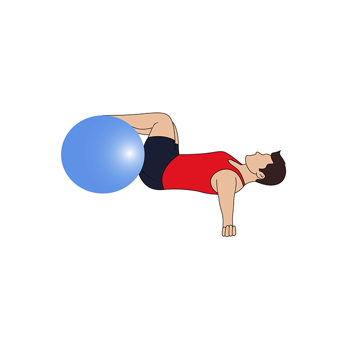 lumbar roll with sissel exercise ball